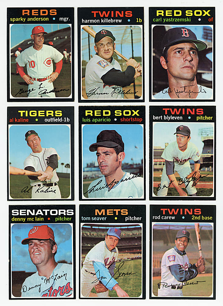 1971 Topps Near Complete Set (747/752) - Clean!