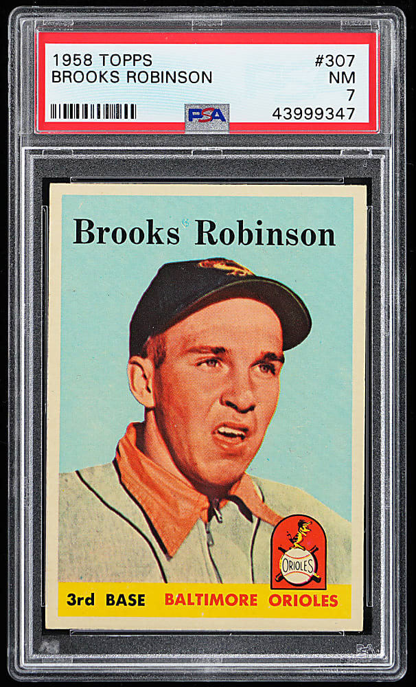 1958 Topps #307 Brooks Robinson PSA NM 7