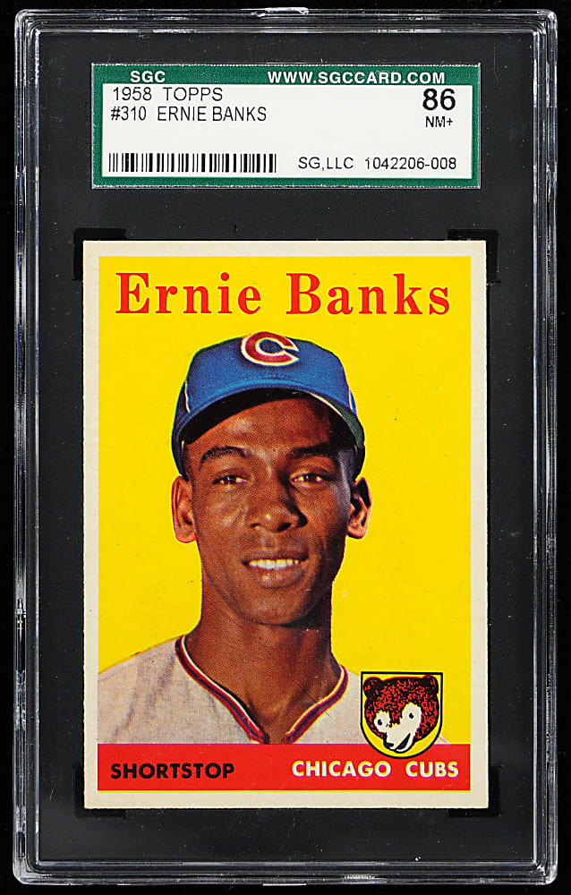 1958 Topps #310 Ernie Banks SGC NM+ 7.5