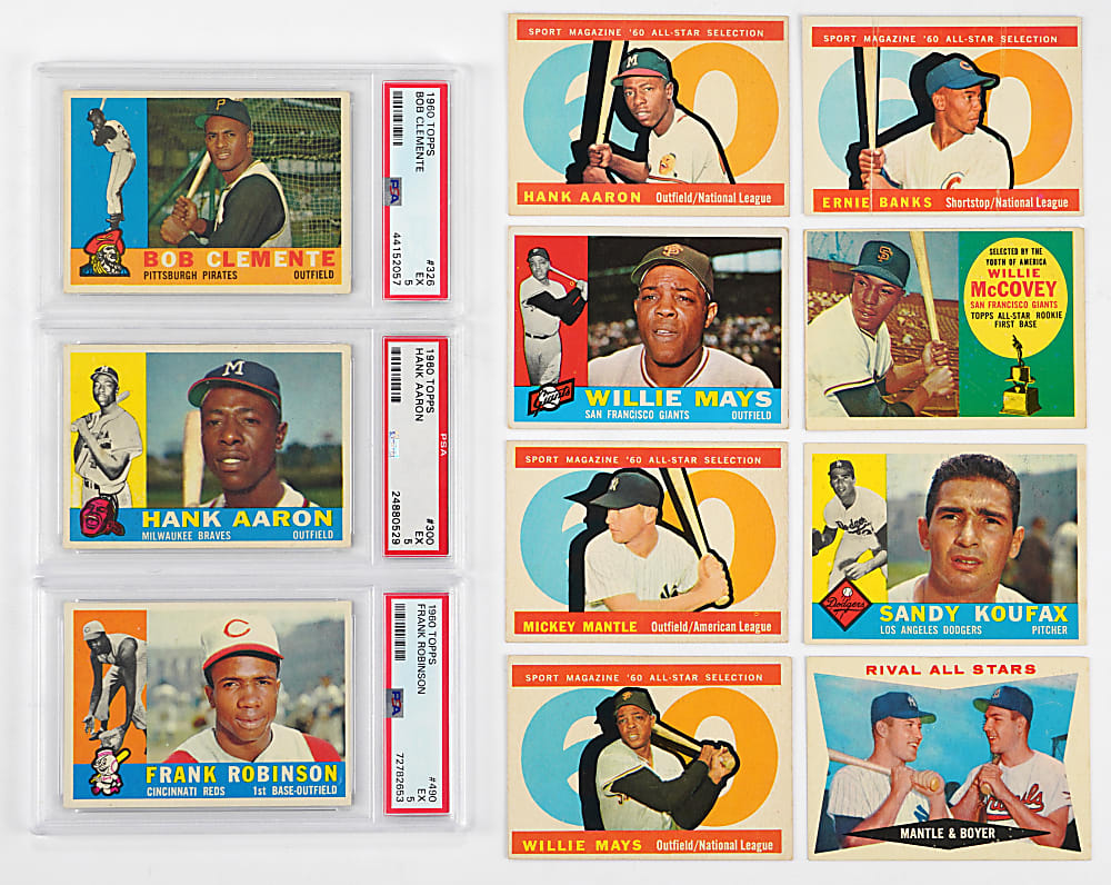 1960 Topps Near Complete Set (556/572) with 3 Graded Keys