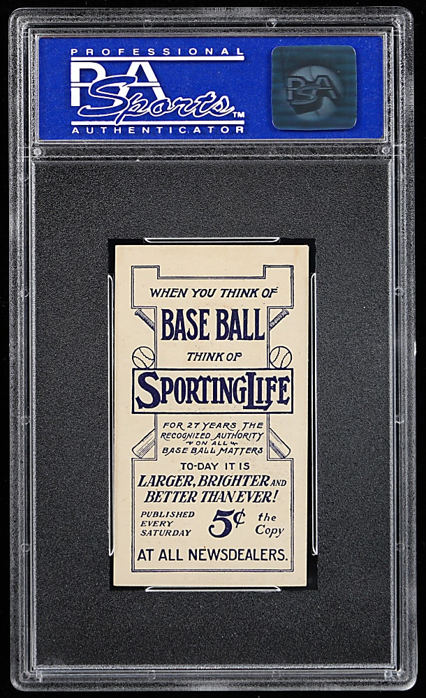 1910-1911 M116 Sporting Life Ty Cobb Pastel Background PSA EX-MT 6