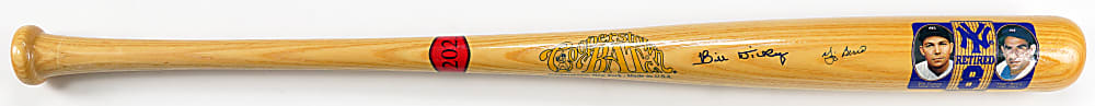 Yogi Berra & Bill Dickey Dual-Signed Cooperstown Collection Limited Edition Bat (#31/202)