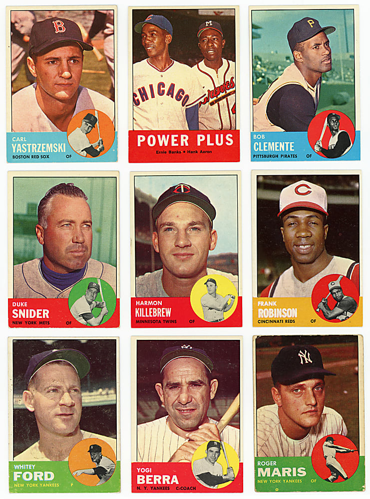 1963 Topps Near Set (574/576) Plus 2 Variations
