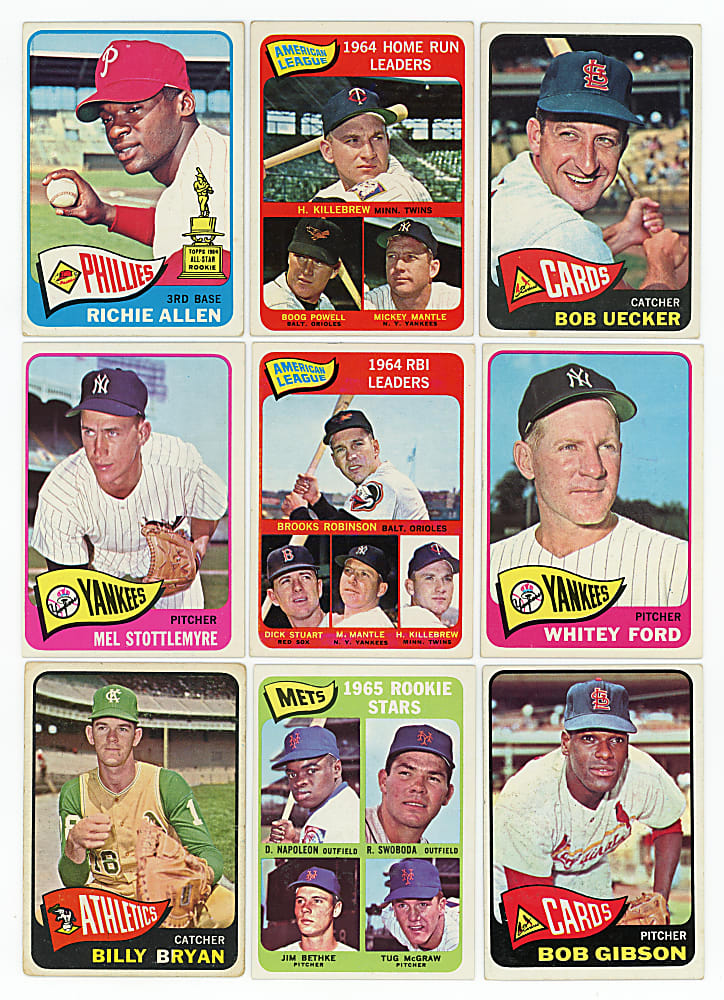 1965 Topps Complete Set (598) Plus #51 Billy Bryan Variation