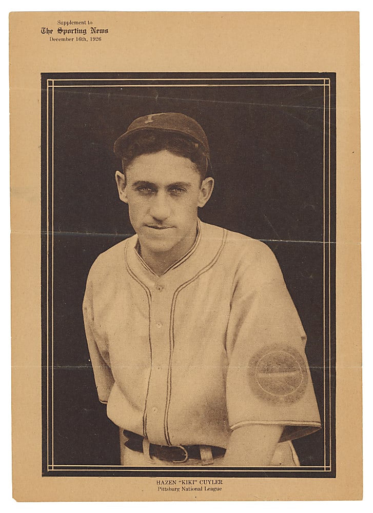 1926 M101-7 Sporting News Supplements Kiki Cuyler