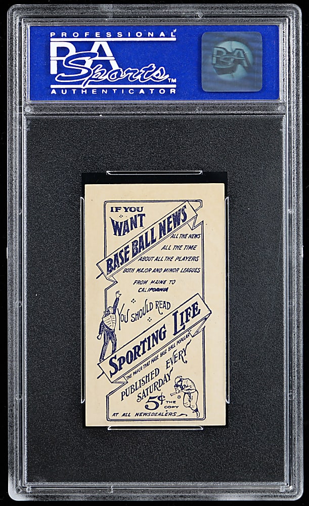 1910-1911 M116 Sporting Life Walter Johnson PSA EX-MT 6