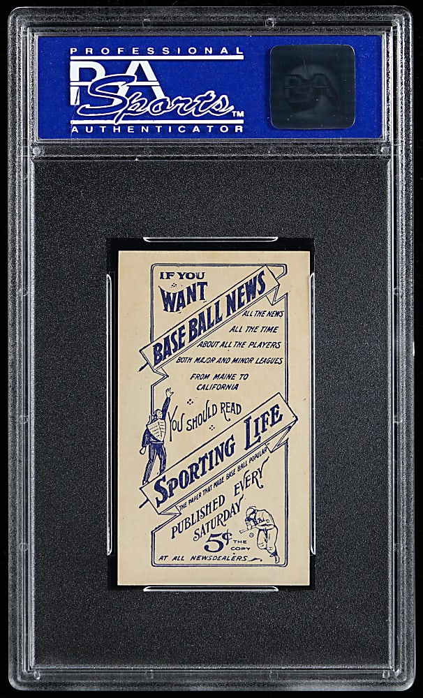 1910-1911 M116 Sporting Life Cy Young Blue Back PSA NM 7