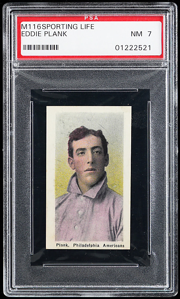 1910-1911 M116 Sporting Life Eddie Plank PSA NM 7