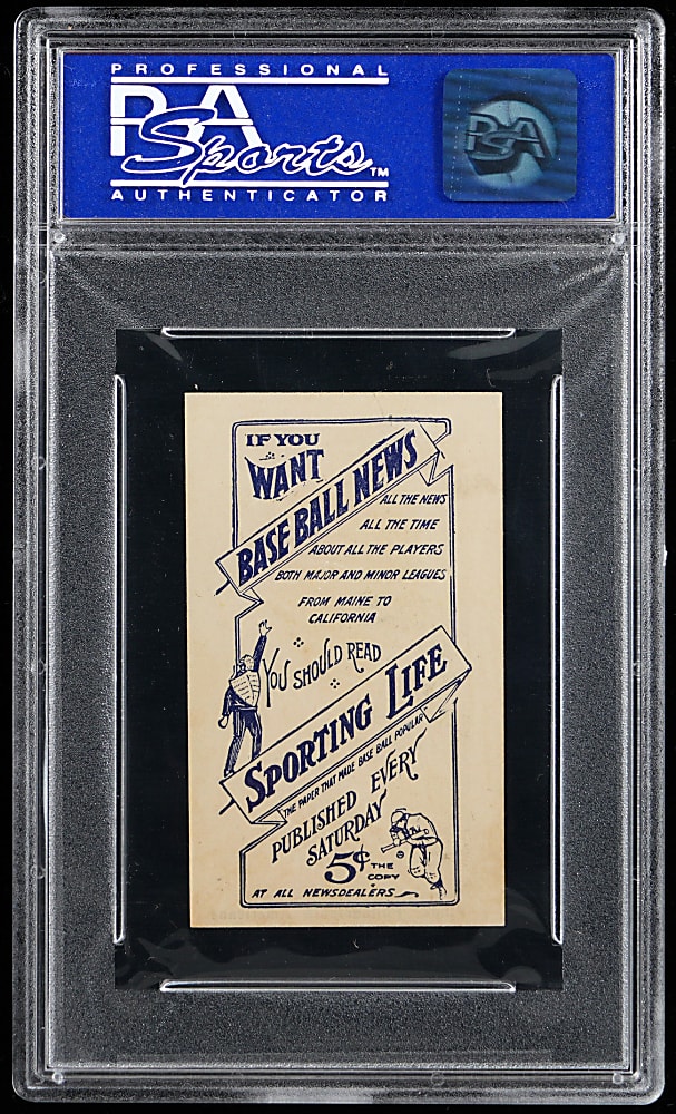 1910-1911 M116 Sporting Life Eddie Plank PSA NM 7