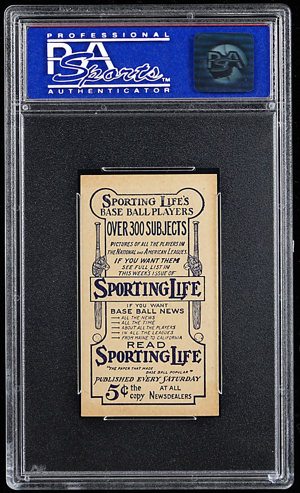 1910-1911 M116 Sporting Life Tris Speaker PSA NM 7
