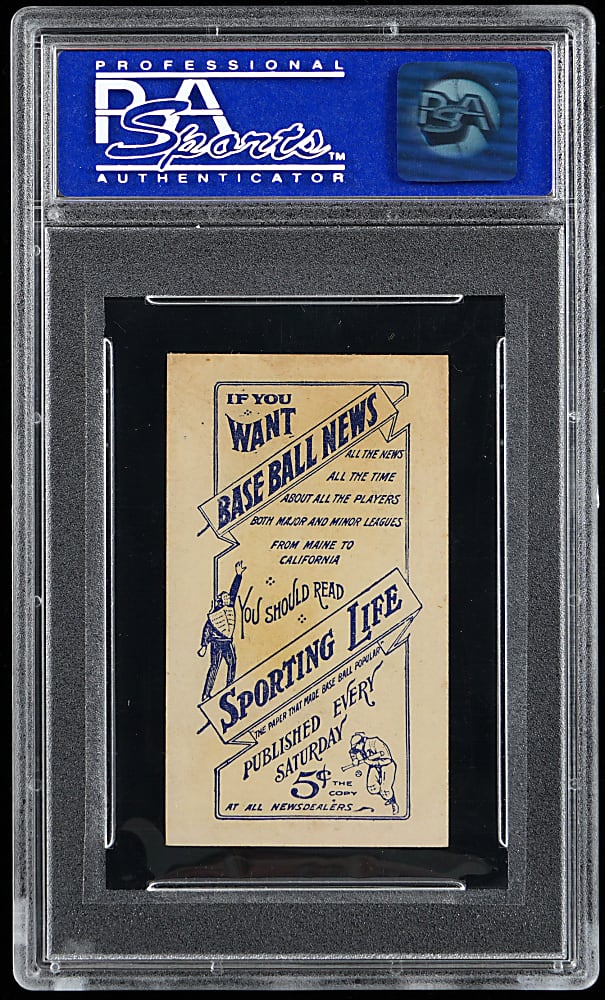 1910-1911 M116 Sporting Life Johnny Evers Blue Back PSA EX-MT 6