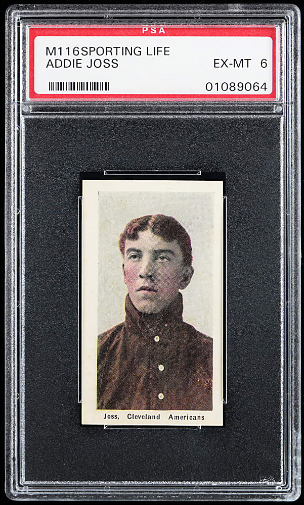 1910-1911 M116 Sporting Life Addie Joss PSA EX-MT 6