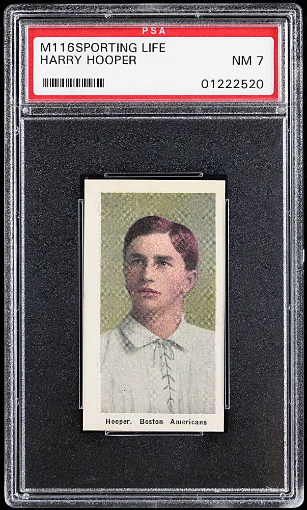 1910-1911 M116 Sporting Life Harry Hooper PSA NM 7