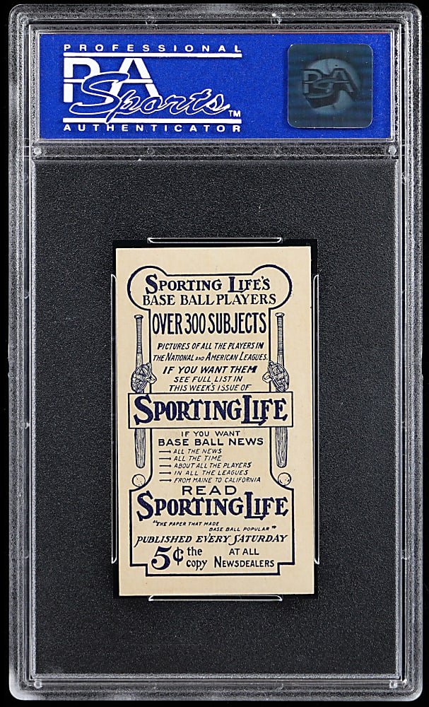 1910-1911 M116 Sporting Life Harry Hooper PSA NM 7