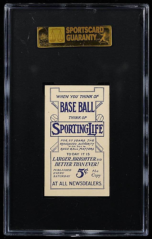 1910-1911 M116 Sporting Life Chief Bender Blue Background (Lionel Carter Collection) SGC EX 5