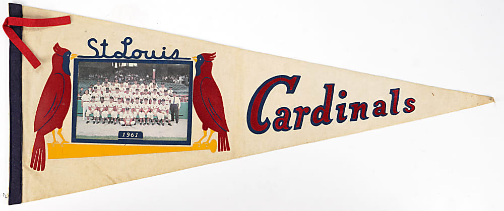 1961 St. Louis Cardinals Photo Pennant