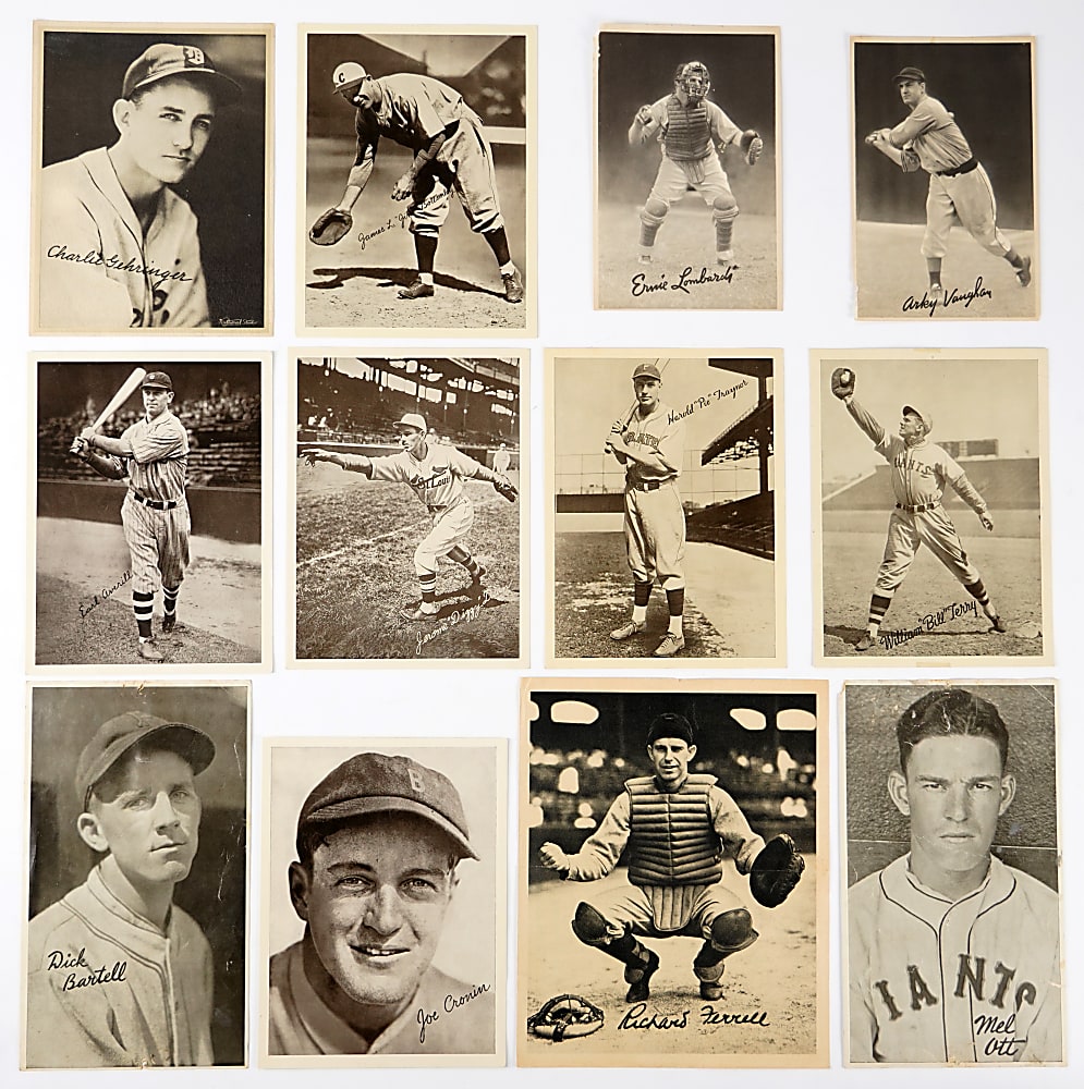 1934-1939 Butterfinger, Goudey & National Chicle Premiums (25) with (11) Hall of Famers & (9) Teams