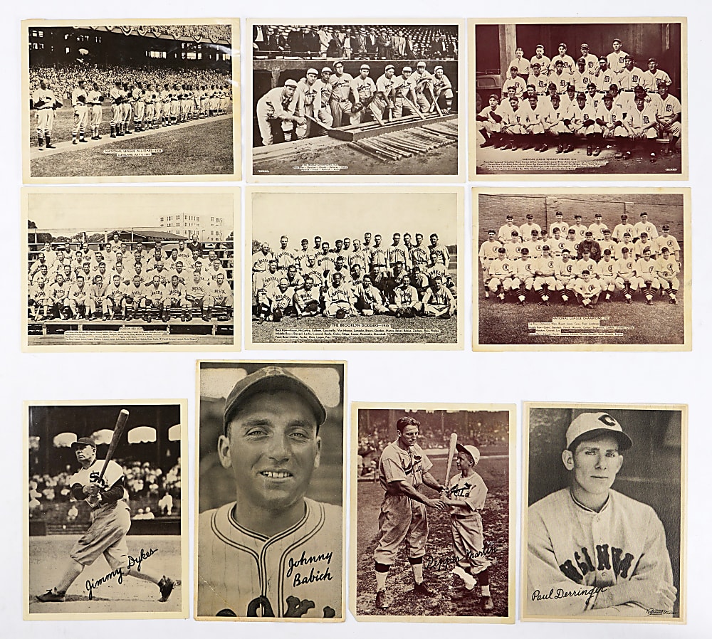 1934-1939 Butterfinger, Goudey & National Chicle Premiums (25) with (11) Hall of Famers & (9) Teams