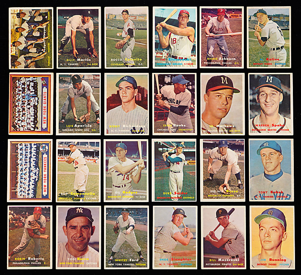 1957 Topps Near Set (406/407)