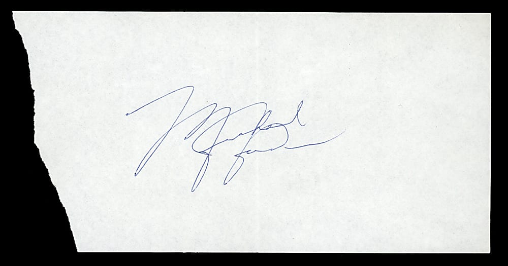 1985-1986 Michael Jordan Bold Cut Signature - Full JSA LOA