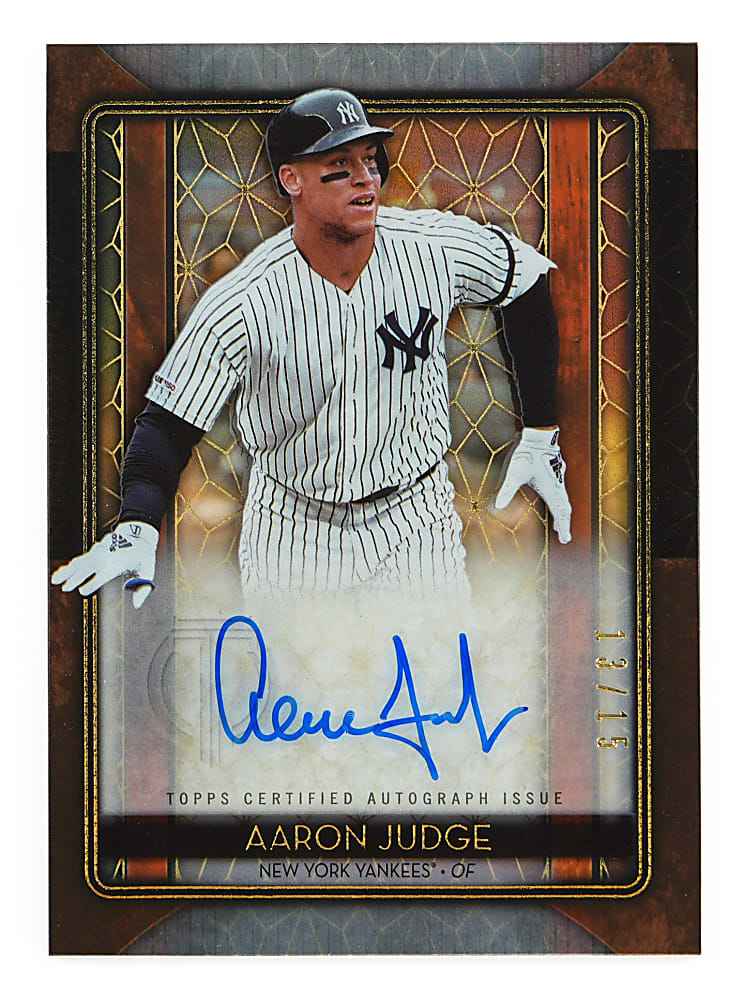 2020 Topps Tribute Iconic Perspectives Aaron Judge Certified Autograph #13/15