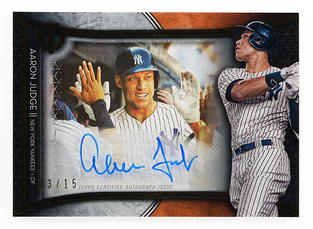 2020 Topps Tribute Franchise Best Aaron Judge Certified Autograph #13/15