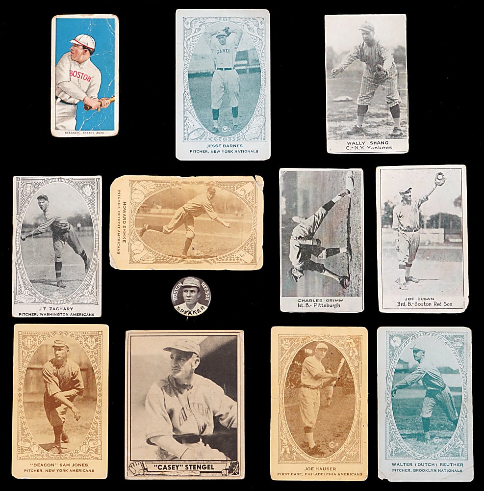 1909-1940 Pre War Grab Bag (12) with (2) Tris Speaker Including T206 White Border