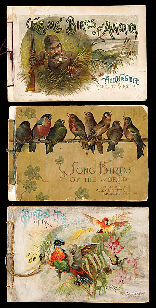 1889-1890 Allen & Ginter "Bird" Albums Trio (3)