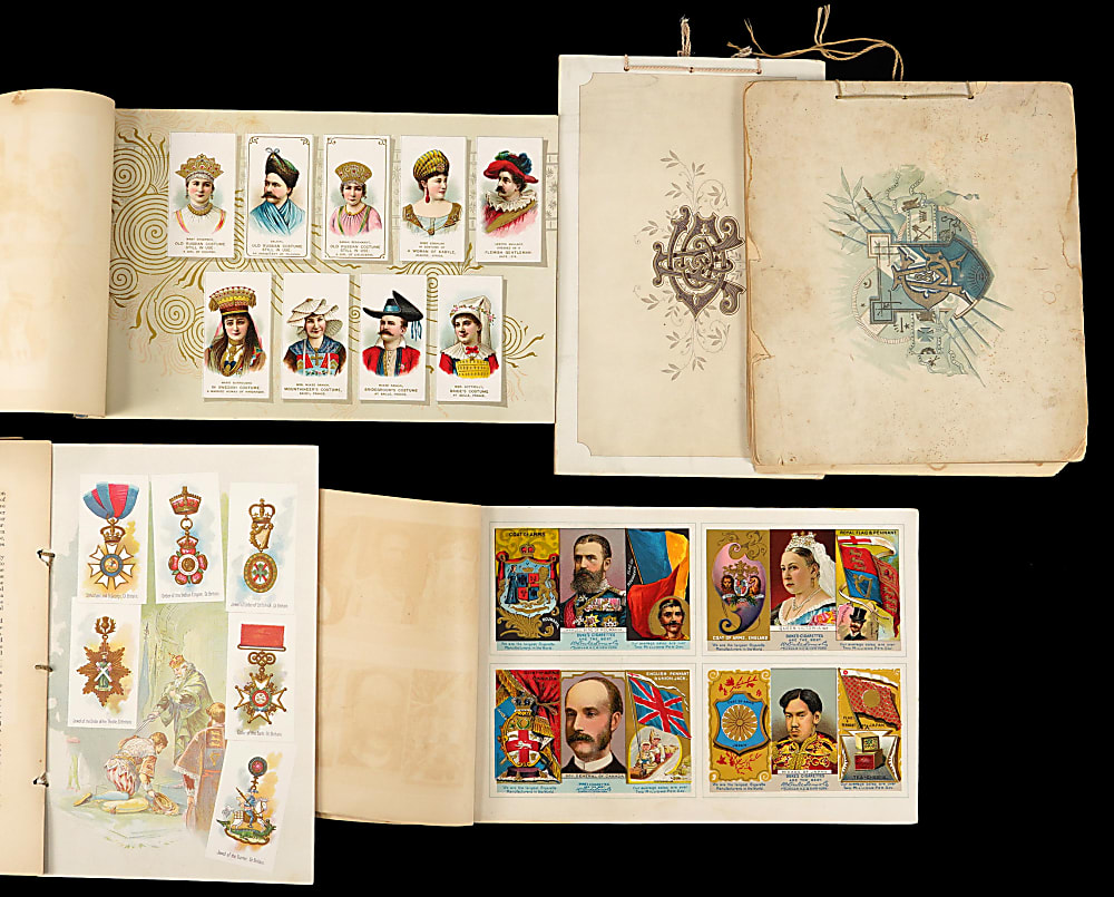 1888-1890 Allen & Ginter/Duke & Son's "Nationality/Government/Coat of Arms" Album Collection (5)