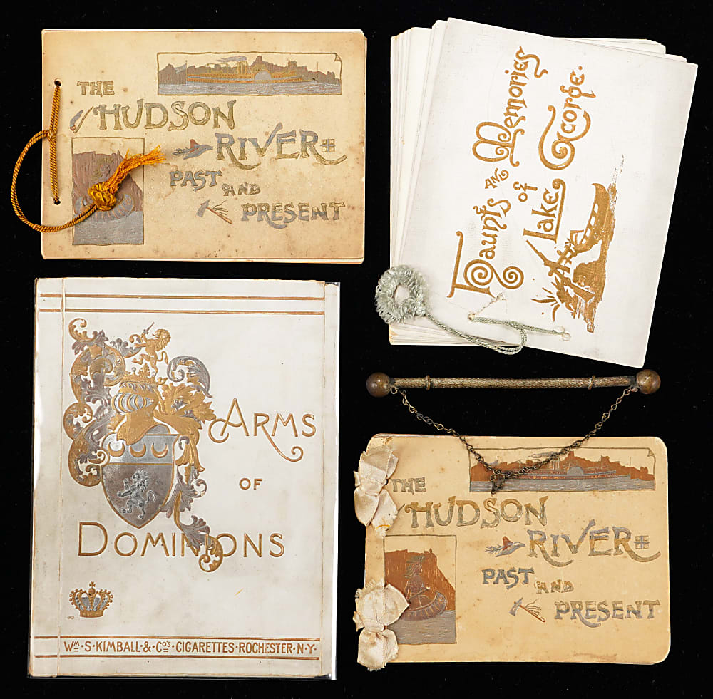 1888-1890 Kimball Co. Non-Sport Albums (4) with "Arms of Dominions"