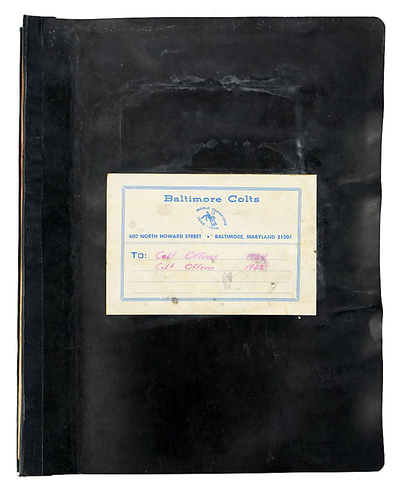 1964-1965 Baltimore Colts Offensive Playbook