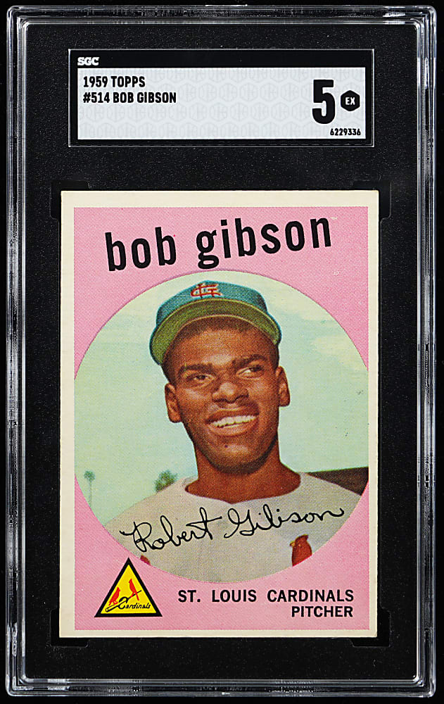 1959 Topps #514 Bob Gibson Rookie SGC EX 5