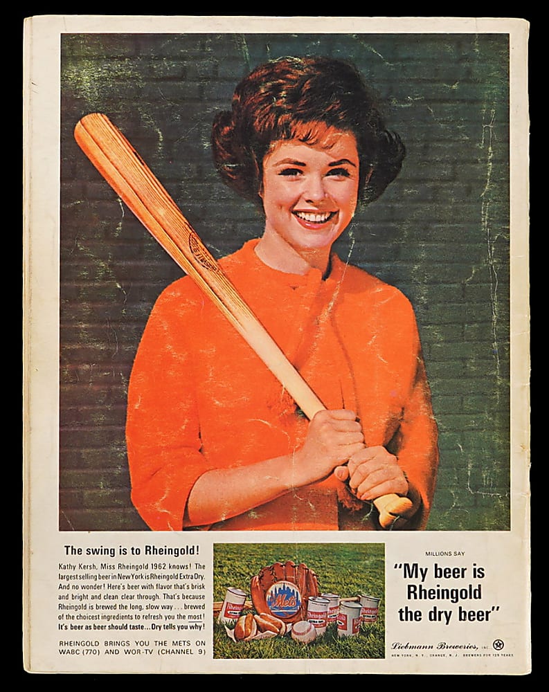 1962 New York Mets Inaugural Yearbook - April 13th, 1962 Edition