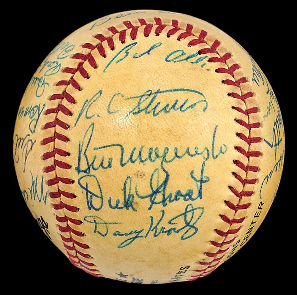 1960 World Champion Pittsburgh Pirates 1970s Reunion Team-Signed ONL Feeney Baseball with (23) Signatures - Beckett Full LOA