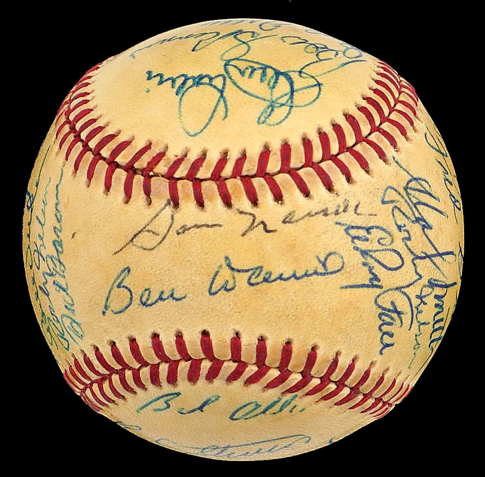 1960 World Champion Pittsburgh Pirates 1970s Reunion Team-Signed ONL Feeney Baseball with (23) Signatures - Beckett Full LOA