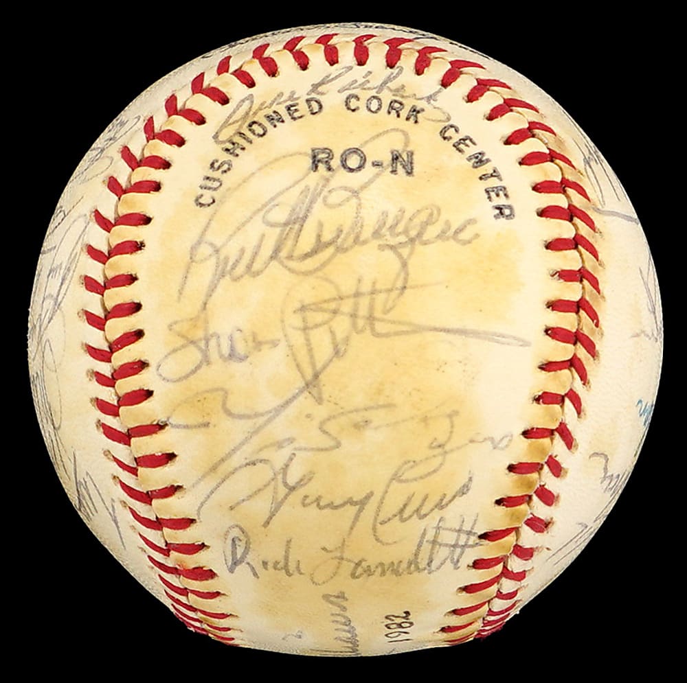 1982 San Diego Padres Team Signed ONL Feeney Baseball with (27) Signatures Including Rookie Year Tony Gwynn - Beckett Full LOA