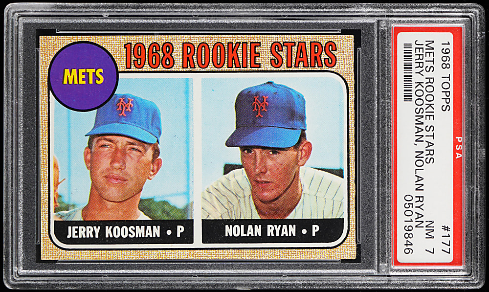 1968 Topps #177 Nolan Ryan Rookie PSA NM 7