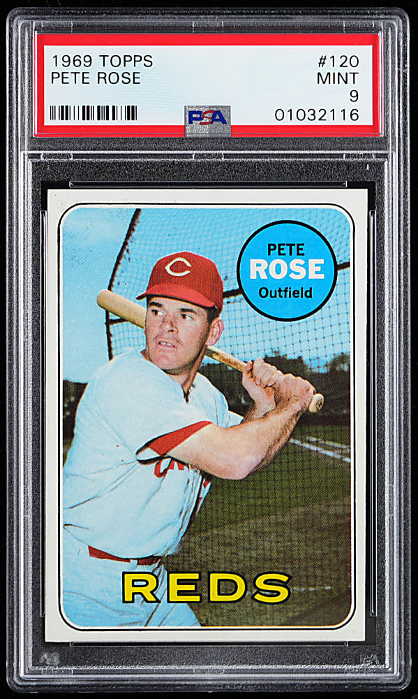 1969 Topps #120 Pete Rose PSA MINT 9