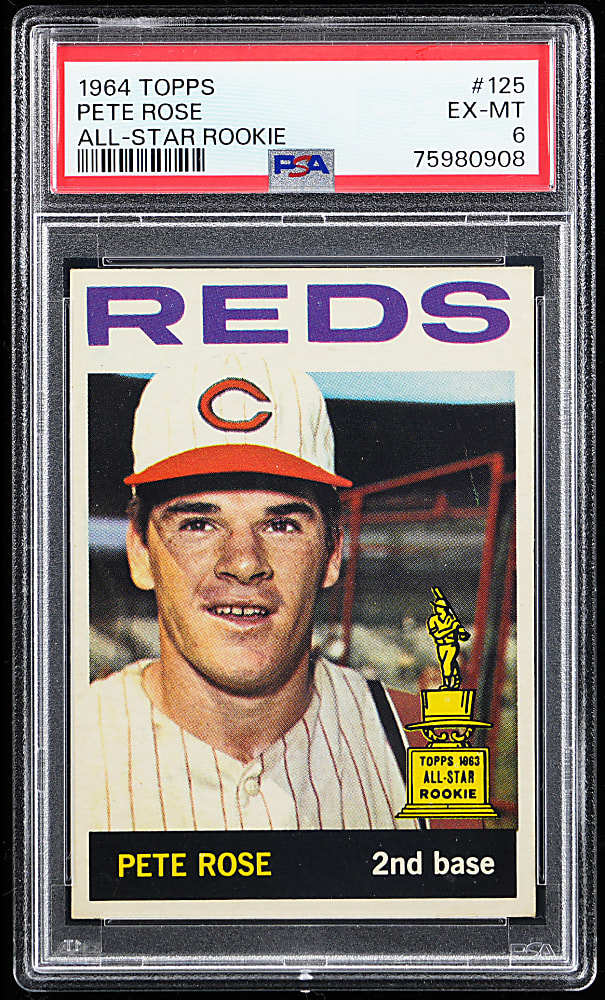 1964 Topps #125 Pete Rose PSA EX-MT 6