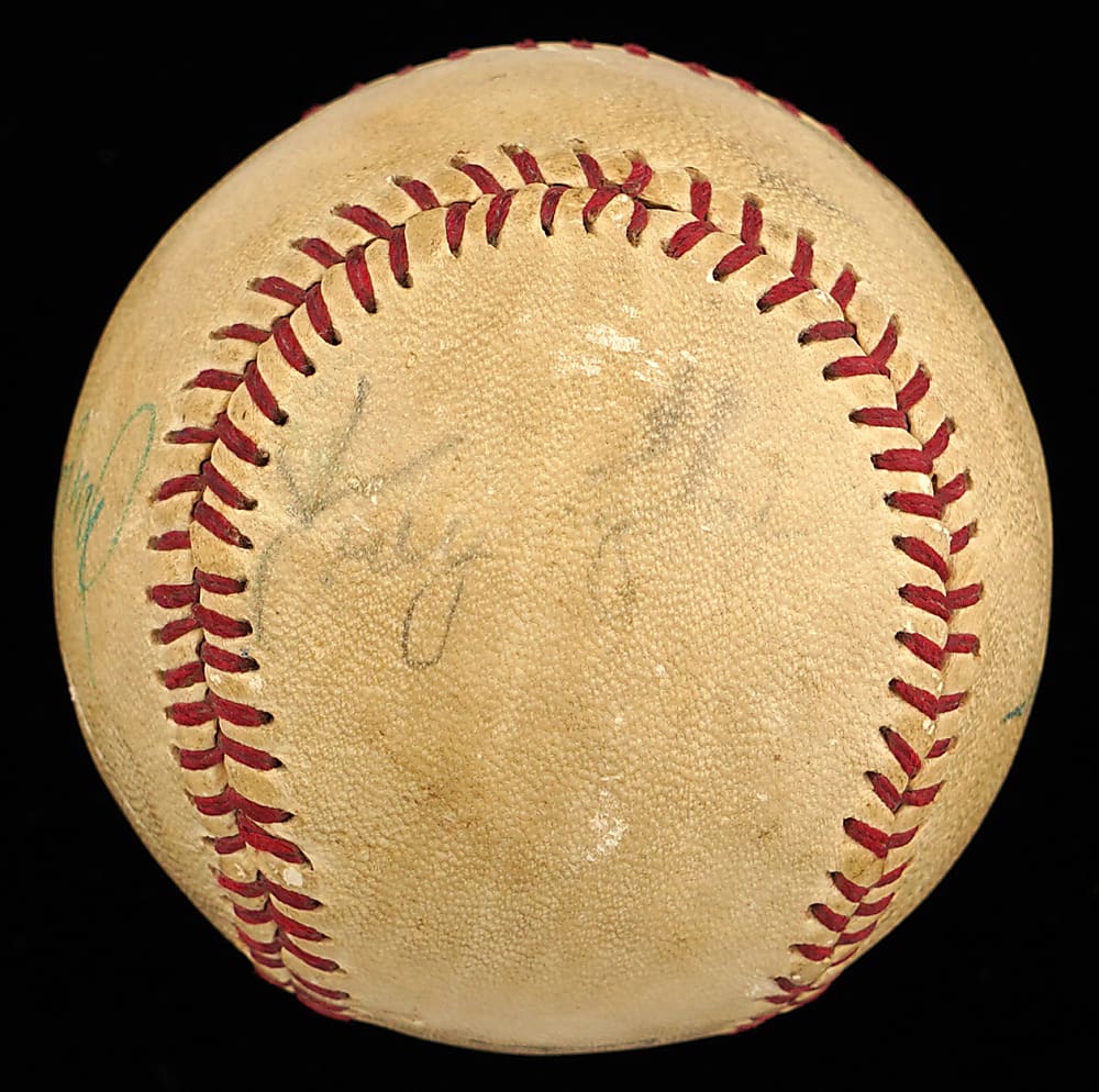 1964-1966 Pittsburgh Pirates Multi-Signed Wilson Prep League Baseball with Roberto Clemente - Full JSA LOA