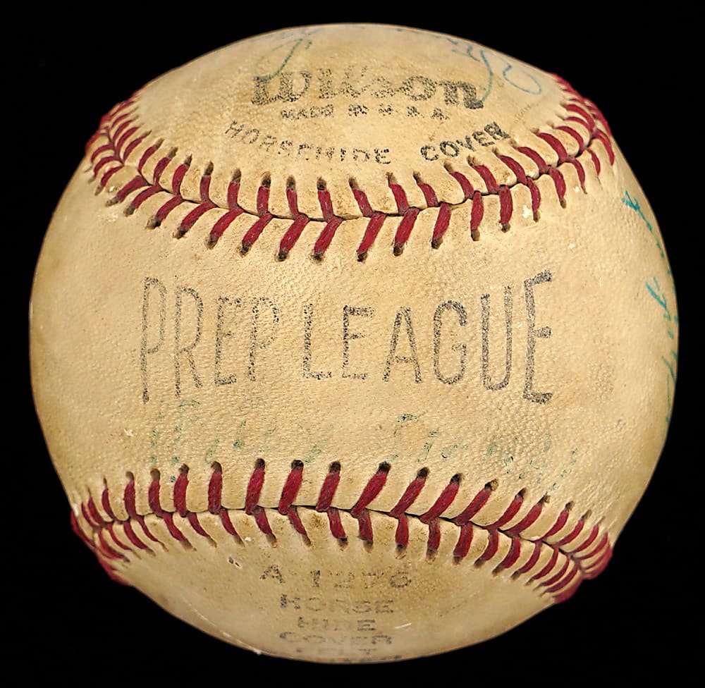 1964-1966 Pittsburgh Pirates Multi-Signed Wilson Prep League Baseball with Roberto Clemente - Full JSA LOA