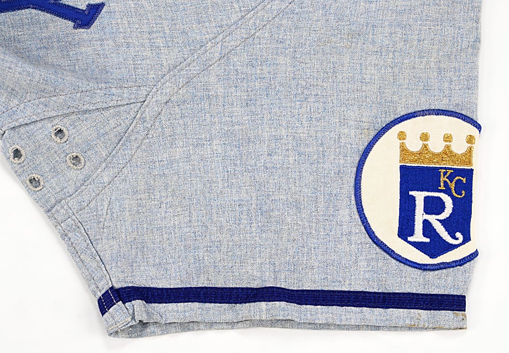 1971 Lou Piniella Signed Kansas City Royals Game-Used Blue Mist Road Jersey - Phil Wood LOA