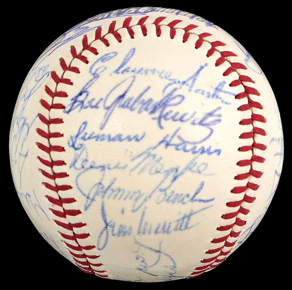 1970 National League All-Stars Team-Signed ONL/Feeney Baseball with (28) Signatures Including Roberto Clemente, Willie Mays, Hank Aaron & Gil Hodges - Full JSA LOA
