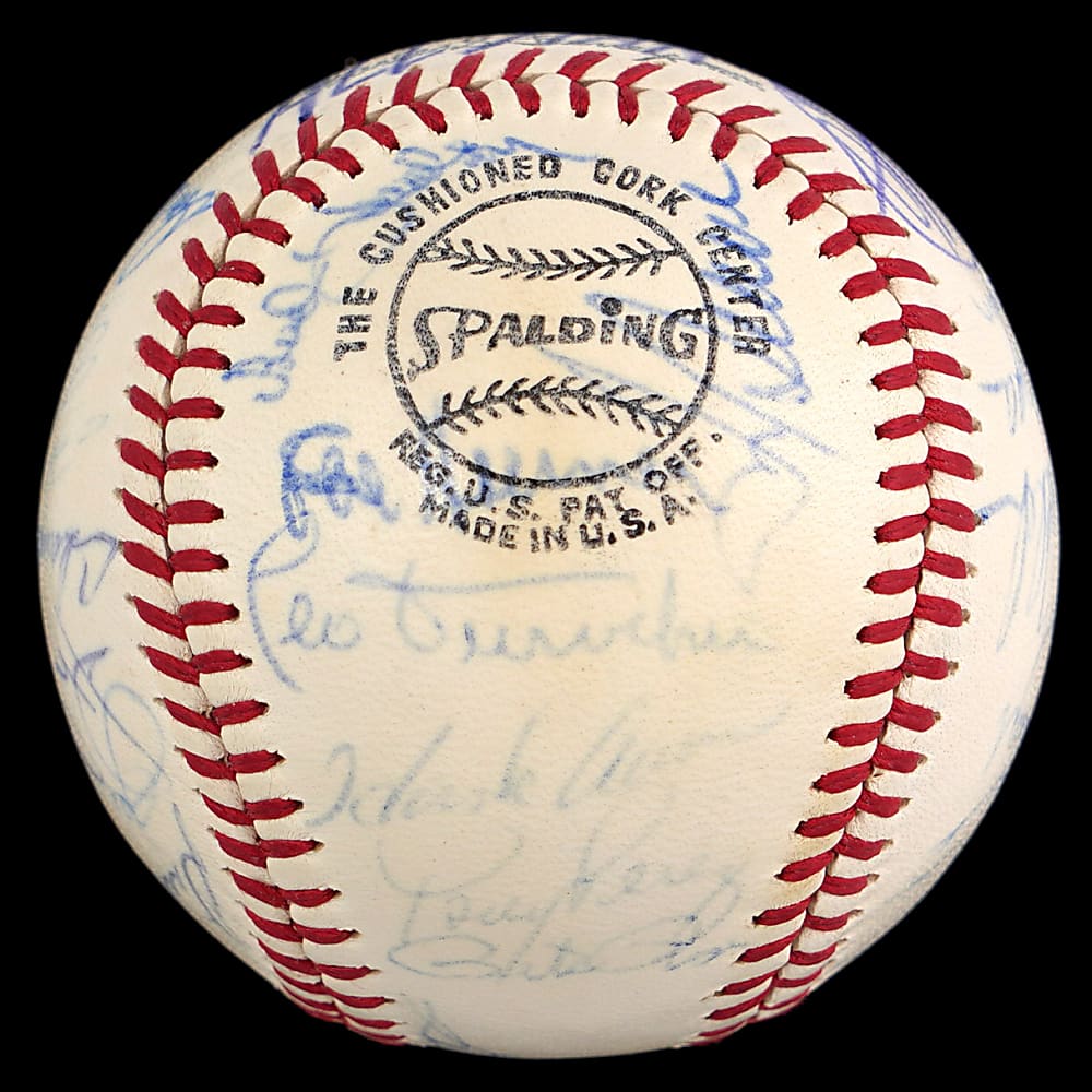1970 National League All-Stars Team-Signed ONL/Feeney Baseball with (28) Signatures Including Roberto Clemente, Willie Mays, Hank Aaron & Gil Hodges - Full JSA LOA