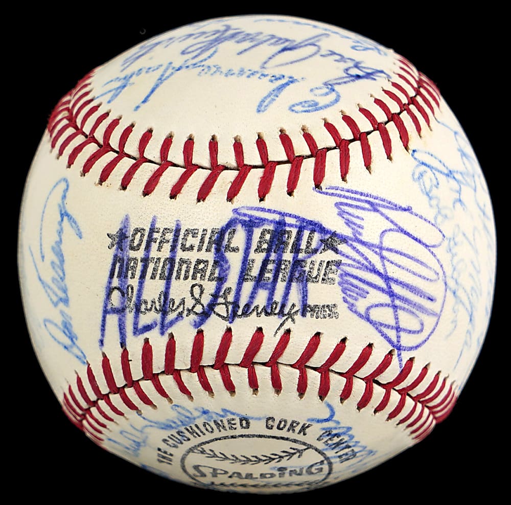 1970 National League All-Stars Team-Signed ONL/Feeney Baseball with (28) Signatures Including Roberto Clemente, Willie Mays, Hank Aaron & Gil Hodges - Full JSA LOA