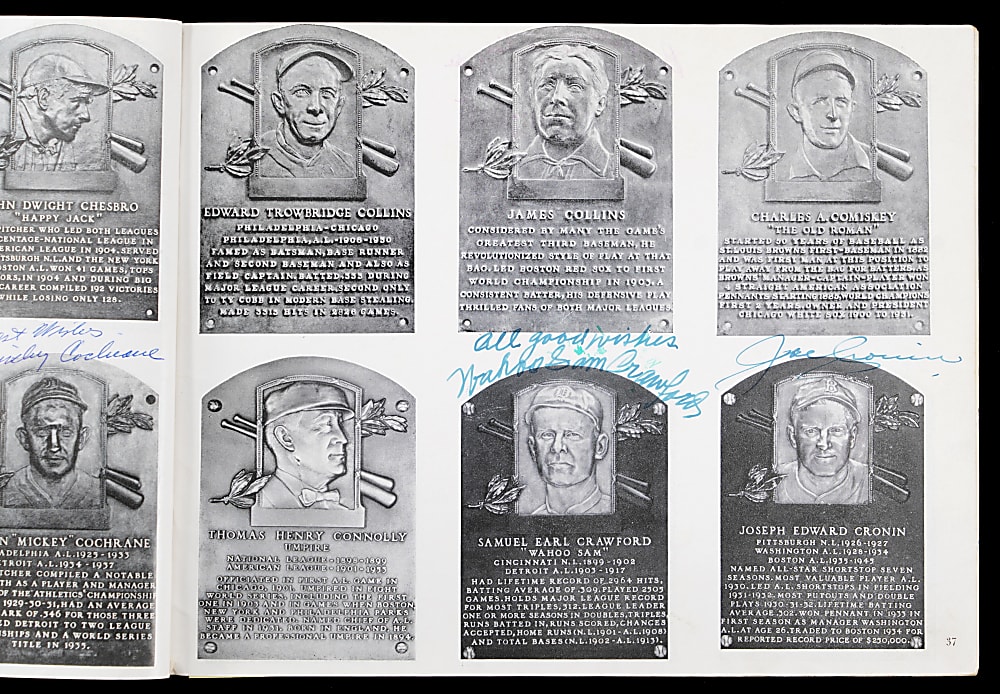 1961 Baseball Hall of Fame & Museum Multi-Signed Program with 42 Total Signatures Including 2 Ty Cobb, Jimmie Foxx, Joe DiMaggio, Hank Greenberg - LOADED! Full JSA LOA