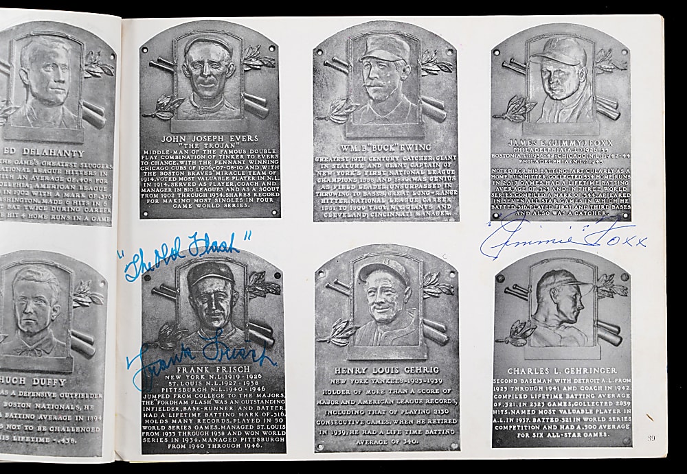 1961 Baseball Hall of Fame & Museum Multi-Signed Program with 42 Total Signatures Including 2 Ty Cobb, Jimmie Foxx, Joe DiMaggio, Hank Greenberg - LOADED! Full JSA LOA