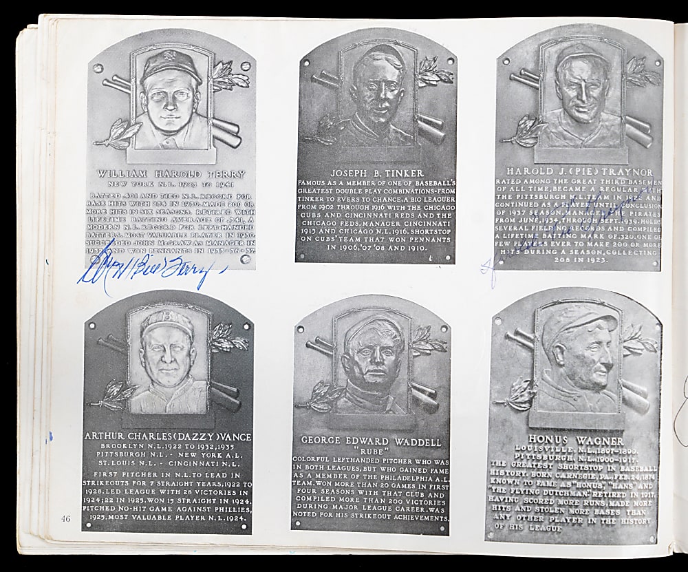 1961 Baseball Hall of Fame & Museum Multi-Signed Program with 42 Total Signatures Including 2 Ty Cobb, Jimmie Foxx, Joe DiMaggio, Hank Greenberg - LOADED! Full JSA LOA