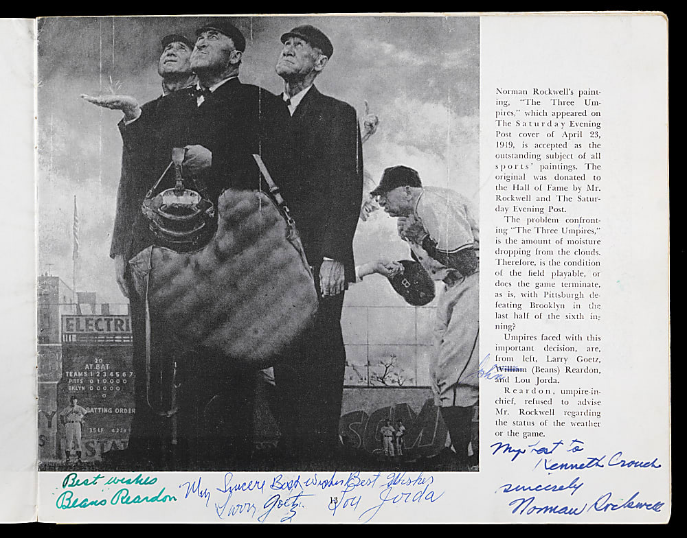 1961 Baseball Hall of Fame & Museum Multi-Signed Program with 42 Total Signatures Including 2 Ty Cobb, Jimmie Foxx, Joe DiMaggio, Hank Greenberg - LOADED! Full JSA LOA