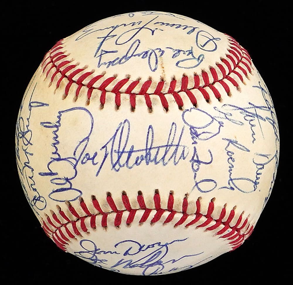 1983 World Champions Baltimore Orioles Team Signed OAL/MacPhail Baseball with (32) Signatures Including Ripken Jr. , Murray, Palmer, Ripken Sr. - Full JSA LOA